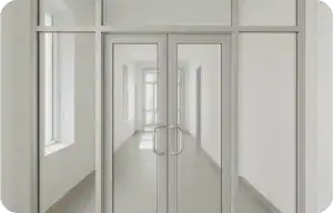 Glass doors and partitions